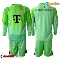 Otroške Nogometnih dresov Bayern Munich Vratar Domači 2025-26 Dolgi rokavi (+ hlače)